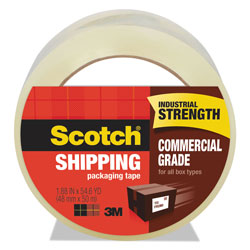 Scotch™ 3750 Commercial Grade Packaging Tape, 3 in Core, 1.88 in x 54.6 yds, Clear