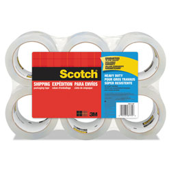 Scotch™ 3850 Heavy-Duty Packaging Tape, 3 in Core, 1.88 in x 54.6 yds, Clear, 6/Pack