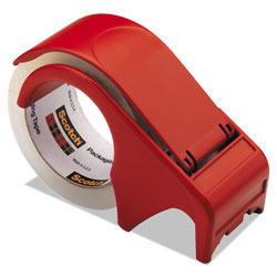 Scotch™ Compact and Quick Loading Dispenser for Box Sealing Tape, 3 in Core, For Rolls Up to 2 in x 60 yds, Red