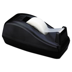 Scotch™ Deluxe Desktop Tape Dispenser, Heavily Weighted, Attached 1 in Core, Black