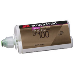 Scotch™ Scotch-Weld Two-Part Epoxy Adhesives, DP100 Plus, 1.7 oz, Dou-Pak, Clear