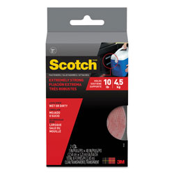 Scotch™ Extreme Fasteners, 1 in x 4 ft, Clear, 2/Pack