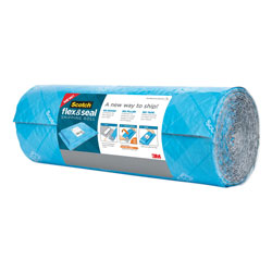 Scotch™ Flex and Seal Shipping Roll, 15 in x 20 ft, Blue/Gray