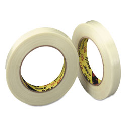 Scotch™ General-Purpose Glass Filament Tape, 3 in Core, 24 mm x 55 m, Clear