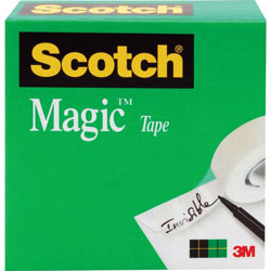 Scotch™ Magic Office Tape, 1 in x 72yds, 3 in Core, Clear