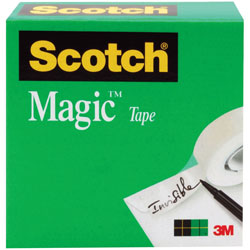 Scotch™ Magic Tape, 1 in Core, 1 inx1296 in, 12/PK, Transparent