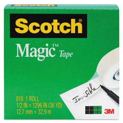 Scotch™ Magic Tape Refill, 1 in Core, 0.75 in x 36 yds, Clear