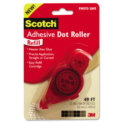 Scotch™ Refill for the Redesigned Scotch 6055 Tape Runner Dispenser, 0.31" x 49 ft, Dries Clear (MMM6055R)