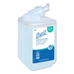 Scott® Pro Foam Hair and Body Wash, Floral, 1,000 mL, Refill, 6/Carton