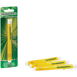 Dixon Ticonderoga Retractable Eraser Yellow - Yellow - 1 - Smudge-free, Residue-free, Non-tearing, Latex-free, Retractable, Latex-free, Soft