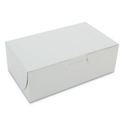 SCT White One-Piece Non-Window Bakery Boxes, 6.25 x 3.75 x 2.13, White, Paper, 250/Bundle