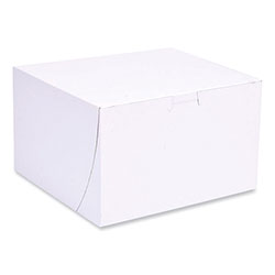 SCT Bakery Boxes, Standard, 8 x 8 x 5, White, Paper, 100/Carton