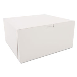 SCT White One-Piece Non-Window Bakery Boxes, 12 x 12 x 6, White, Paper, 50/Carton (SCH0989)