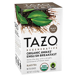 Seattle's Best® Tea Bags, Organic Awake English Breakfast, 16/Box, 6 Boxes/Carton