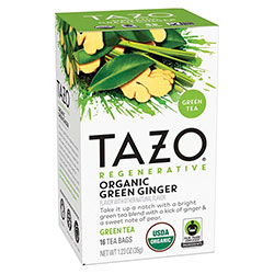 Seattle's Best® Tea Bags, Organic Green Ginger, 16/Box, 6 Boxes/Carton