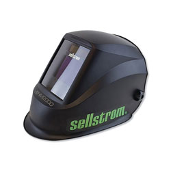 Sellstrom Advantage Plus Series ADF Welding Helmet, Shade 9 to 13, Black, 3.94 in x 2.36 in Window