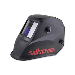 Sellstrom Advantage Series ADF Welding Helmet, 9 to 13 Lens Shade, Black, 3.54 in x 1.57 in Window