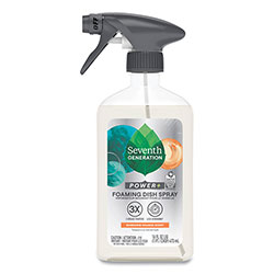 Seventh Generation Foaming Dish Spray, Mandarin Orange Scent, 16 oz Bottle, 6/Carton