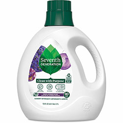 Seventh Generation Lavender Natural Laundry Detergent, Liquid, 135 fl oz (4.2 quart), Lavender Scent