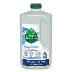 Seventh Generation Natural Dishwashing Liquid, Free and Clear, 50 oz Bottle, 3/Carton