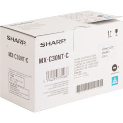 Sharp Toner Cartridge for MX-C300, 6000 Page Yield, Cyan