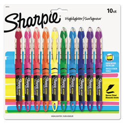 Sharpie® Accent Liquid Pen Style Highlighter, Chisel Tip, Assorted, 10/Set (SAN24415PP)