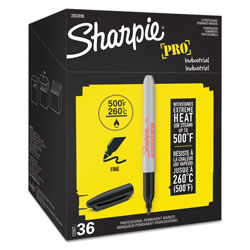 Sharpie® Industrial Permanent Marker, Fine Bullet Tip, Black
