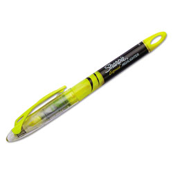 Sharpie® Liquid Pen Style Highlighters, Chisel Tip, Fluorescent Yellow, Dozen (SAN1754463)