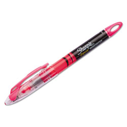 Sharpie® Liquid Pen Style Highlighters, Chisel Tip, Fluorescent Pink, Dozen (SAN1754464)