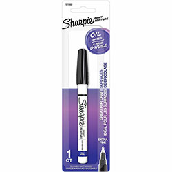 Sharpie® Oil-Based Paint Markers, Extra Fine Marker Point, Black Oil Based Ink, Metal Barrel, 1 Pack