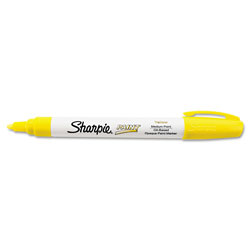 Sharpie® Permanent Paint Marker, Medium Bullet Tip, Yellow (SAN35554)