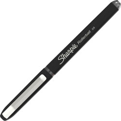 Sharpie® Rollerball Pen, 0.5Mm Point, 3/10 inWx3/10 inLx7 inH, 4/Pk, Black
