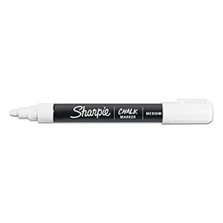 Sharpie® Wet-Erase Chalk Marker, Medium Bullet Tip, White, 4/Pack
