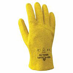 Showa KPG® PVC Coated Gloves, Medium, Yellow