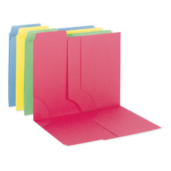 Smead 3-in-1 SuperTab Section Folders, 1/3 Cut Top Tab, Letter, Assorted, 12/Pack