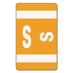 Smead AlphaZ Color-Coded Second Letter Alphabetical Labels, S, 1 x 1.63, Orange, 10/Sheet, 10 Sheets/Pack (SMD67189)