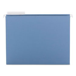 Smead Color Hanging Folders with 1/3 Cut Tabs, Letter Size, 1/3-Cut Tab, Blue, 25/Box