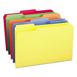 Smead Colored File Folders, 1/3-Cut Tabs, Legal Size, Assorted, 100/Box (SMD16943)