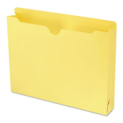 Smead Colored File Jackets with Reinforced Double-Ply Tab, Straight Tab, Letter Size, Yellow, 50/Box