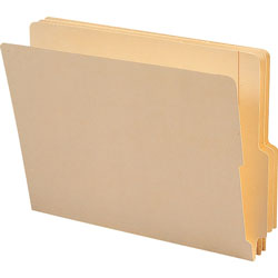 Smead End Tab File Folders, Manila, 4" Double Pli Tab, High Front, Letter, 100/Box
