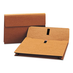 Smead Expanding Wallet w/ Hook and Loop Closure, 2 in Expansion, 1 Section, Legal Size, Redrope