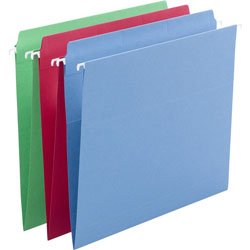 Smead Hanging Folders,W/2-Ply Tabs,Straight Tab,Ltr,18/Bx,Ast