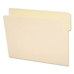 Smead Heavyweight Manila End Tab Folders, 9 in Front, 1/3-Cut Tabs, Top Position, Letter Size, 100/Box