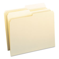 Smead Manila File Folders, 1/2-Cut Tabs, Letter Size, 100/Box (SMD10320)