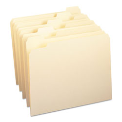 Smead Manila File Folders, 1/5-Cut Tabs, Letter Size, 100/Box (SMD10350)