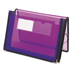 Smead Poly Wallets, 2.25 in Expansion, 1 Section, Letter Size, Translucent Purple