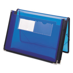 Smead Poly Wallets, 2.25 in Expansion, 1 Section, Letter Size, Translucent Blue