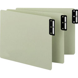 Smead Pressboard End Tab Guides, Vertical Metal Tabs, A Z, Letter, Green, 25/Set (SMD61676)