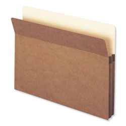 Smead Redrope Drop Front File Pockets, 1.75 in Expansion, Letter Size, Redrope, 50/Box