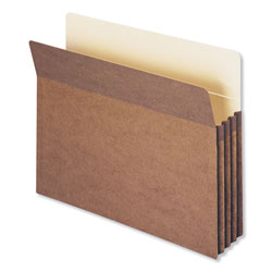 Smead Redrope Drop Front File Pockets, 3.5 in Expansion, Letter Size, Redrope, 50/Box